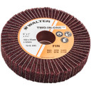 Walter 15E295 6x1x1-1/4 Two-In-One Finishing Flap Wheel Fine Grit 180