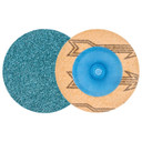 Walter 04D206 2" Twist Quick Change Topcut Finishing Discs Zirconia Alumina Sanding Discs 60 Grit Blue, 50 pack