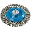 Walter 13K514 5x1/4x5/8-11 Stringer Bead Wire Wheel Brush with Knot Twisted Wire .02 for Aluminum and Stainless Steel