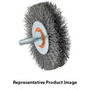 Walter 13C170 2x5/8 Mounted Wire Brush .0118 Wheel with Crimped Wire for Aluminum and Stainless Steel