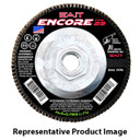 United Abrasives SAIT 79221 4-1/2x5/8-11 Encore Type 29 General Purpose With Hub Zirconium Flap Discs 120 Grit, 10 pack