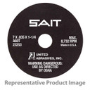 United Abrasives SAIT 23251 7x1/16x1-1/4 A60T Tool Room Smooth Cutting Cut-off Wheels, 50 pack