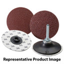 United Abrasives SAIT 52322 Sait-Lok 2A-H 2" Heavy Duty Aluminum Oxide Laminated Grinding Discs 50 Grit, 100 pack