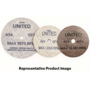 United Abrasives SAIT 29322 4x1/8x3/8 A54GFX Fine Grit Cotton Fiber Latex Bond Blending Finishing Wheel, 10 pack