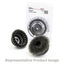 United Abrasives SAIT 03406 4x.020x5/8-11 Stainless Steel Large Cup Brush Nut Inside KNOT Wire