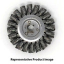 United Abrasives SAIT 03377 3x.014x3/8 Carbon Steel Wire Wheel Non-Threaded Regular Twist Knot, 4 pack