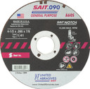 United Abrasives SAIT 23804 4-1/2x.090x5/8 A60S General Purpose Cutting Notching Wheels, 25 pack