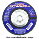 United Abrasives SAIT 76338 5x5/8-11 Ovation Attacker Type 27 Hub High Density Zirconium Flap Discs 60 Grit, 10 pack