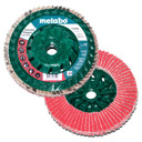 Metabo 629458000 5" x 5/8" - 11 Ceramic Flapper Trimmable Abrasives Flap Discs 40 Grit, 5 pack