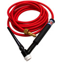 CK Worldwide CK17-12-RSF-M16 Air Cooled TIG Torch Kit, 150A, 12.5', 1-Pc Super-Flex with 1.4 Metric Female Connection
