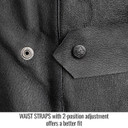 Black Stallion JL2035-BK BSX® Contoured Grain Pigskin Welding Jacket, 2X-Large
