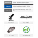 United Abrasives-SAIT 70984 4-1/2x5/8-11 TrimBack Stainless Flap Discs, Type 27, 120 Grit, 10 Pack