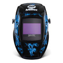 Miller 296774 Digital Elite Auto Darkening Welding Helmet with ClearLight 4x Lens, Blue Rage