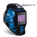 Miller 296774 Digital Elite Auto Darkening Welding Helmet with ClearLight 4x Lens, Blue Rage