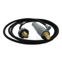 Weldtec 3538 Connector, 35/50 Dinse With 6 Ft. Gas Hose