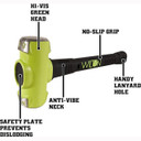 Wilton WL9-20824 8 Lb Head, 24" B.A.S.H® Sledge Hammer