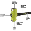 Wilton WL9-21024 10 Lb Head, 24" B.A.S.H® Sledge Hammer
