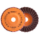 Walter 15I518 5x7/8 Blendex Flap Disc Eco-Trim Backing 180 Grit Medium Maroon Type 27, 10 pack