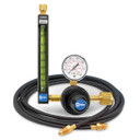 Miller Smith 22-80-320-6 20 Series Flowmeter Regulator for Argon, CO2 with Gas Hose