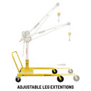 OZ OZWB1-TP Wheel Base for use with OZTP1200DAV, OZA1000DAV, and OZXR1000DAV davit cranes (Pedestal base and locking collar included)