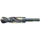 Drillco 1000N134 17/32" 135° S&D Nitro HSS Drill Bit, 1/2" 3-Flats, Reduced Shank