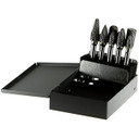 Drillco 70S005DC 10 Piece Set Solid Carbide Burr Double Cut