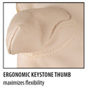 Black Stallion 97K Grain Cowhide Palm Drivers Gloves with Kevlar® Stitching, 3X-Large