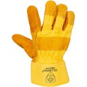 Tillman 1500YPP Split Cowhide & Canvas Work Gloves with Double Palm, Large