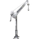 OZ OZSS850DAV 850 lbs. Stainless Steel Davit Crane w/ stainless steel brake winch
