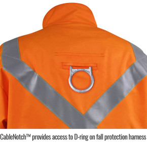 Black Stallion JF1012-OR Hi-Vis Safety Welding Jacket with FR Reflective Tape, Safety Orange, 2X-Large