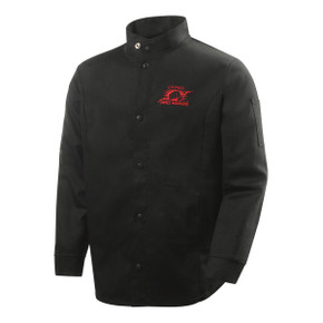 Steiner 1160-M 30" 9oz. Black FR Cotton Welding Jacket, Medium