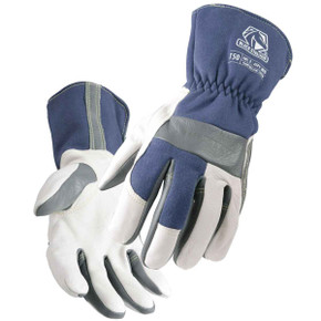 Black Stallion TIGster T50 Premium Grain Goatskin & FR Cotton TIG Welding Glove, X-Small