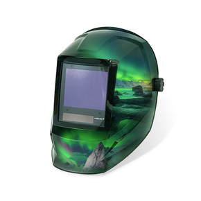 Weldcote Metals Ultraview Plus True Color Digital Auto Darkening Welding Helmet Shade 9-13, Emerald