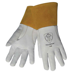 Tillman 1338 Top Grain Goatskin TIG Welding Gloves with 4" Cuff, X-Large