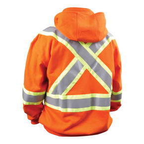 Black Stallion JF1332-OR TRUGUARD 200 FR Hooded Sweatshirt, Orange, 4X-Large