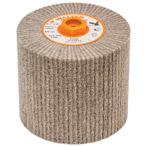 Walter 07M444 4-1/2x4x5/8-11 Blendex Drum Line-Mate Surface Conditioning and Linear Finishing Fine