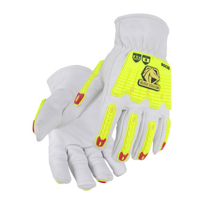 Black Stallion 9GCRI A5 Cut & Impact Resistant Premium Grain Goatskin Drivers Glove, Medium