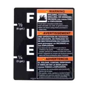 Miller 227912 Label, Warning Do Not Weld On Base/Fuel Level