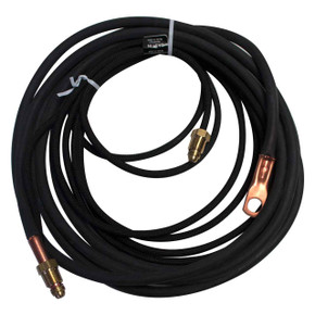 Weldtec 46V28-2 Power Cable 12.5 Ft, 2 Pc, w/Braided Rubber Gas Hose