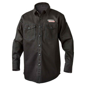 Lincoln Electric K3113 9 oz. FR Black Welding Shirt, 3X-Large