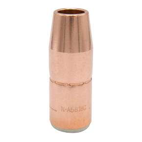 Miller N-M5818C AccuLock MDX Thread-On Nozzle, 5/8" Orifice, 1/8" Tip Recess, Copper