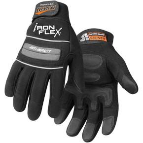 Steiner 0962 IronFlex Deluxe Synthetic Leather Palm Mechanics Gloves Large