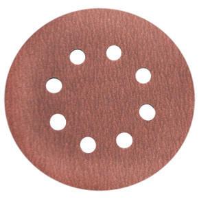 United Abrasives SAIT 36562 5" 3S Hook and Loop Paper Discs with 8 Vacuum Holes 120C Grit, 50 pack