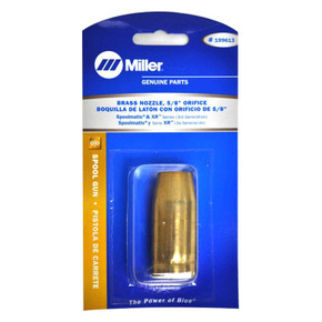 Miller 199613 Nozzle, Brass 5/8 In Orifice Tapered