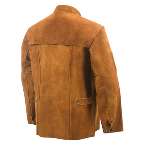 Steiner 9215-L 30" Brown Weld-Cool Premium Side Split Cowhide Welding Jacket, Large
