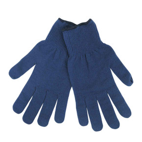 Black Stallion 2121 Moisture-Wicking Knit Glove Liner, Blue, Large, 12 pack