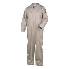 Black Stallion CF2215-ST Deluxe FR Cotton Coverall, Arc Rated, Stone Khaki, Medium