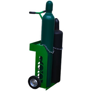 SAF T CART 935-8B Medium Dual Cylinder Cart for Oxygen & Acetylene Cylinders