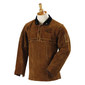 Black Stallion 214CS Cowhide Welding Leather Sleeve & Bib Combo, Large