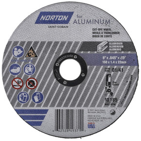 Norton 66252849371 6x.045x7/8 in. - Type 01/41 Right Angle Cut-Off Wheel – Aluminum, 25 pack